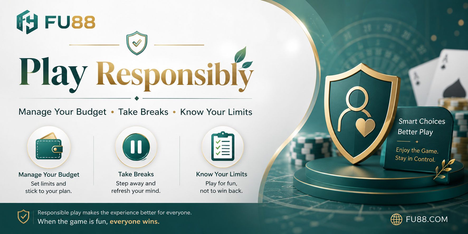 Responsible gambling encourages players to set clear limits, manage their budget and stay in control throughout the entertainment experience.